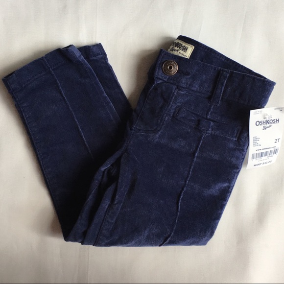 Girls pants size 2T NWT blue corduroy skinny Osh K - Picture 2 of 8